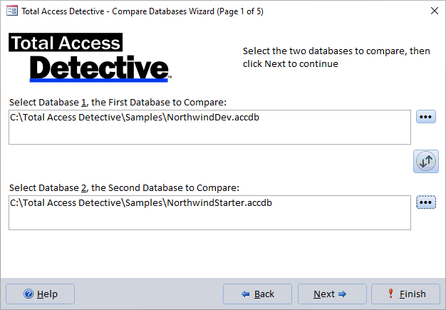 Compare Two Microsoft Access Databases for Differences Compare Two Microsoft Access Databases for Differences